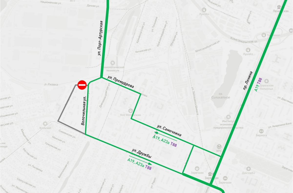 Маршруты автобусов А-19, А-23а и маршрутки Т-88 в Нижнем Новгороде  изменятся на два месяца