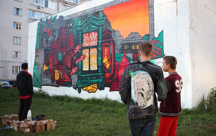 Уличные художники со всей России создали арт-объекты в Нижнем Новгороде - фото 1