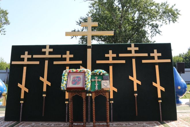 Первый купол установили на нижегородском храме в честь иконы-покровительницы пожарных - фото 11