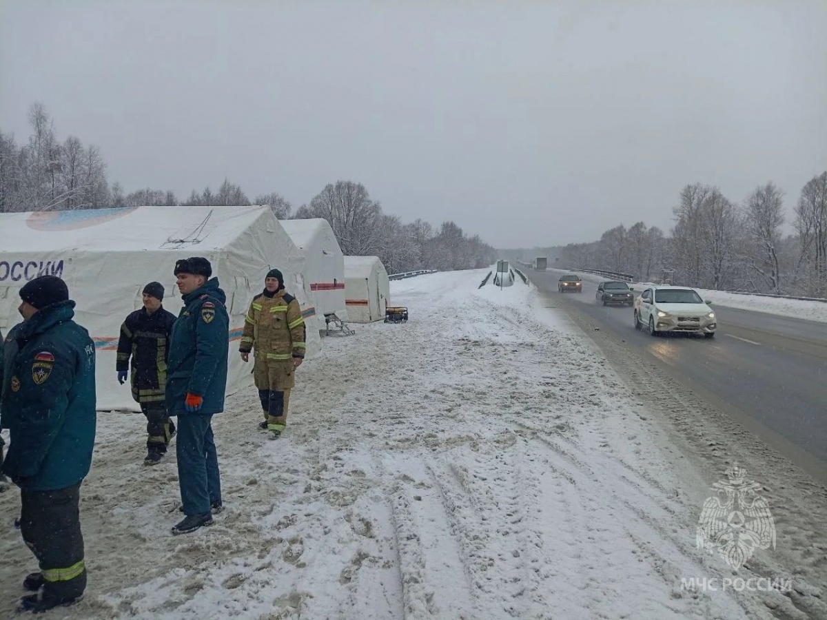 Два городка жизнеобеспечения развернули на трассах в Нижегородской области - фото 1