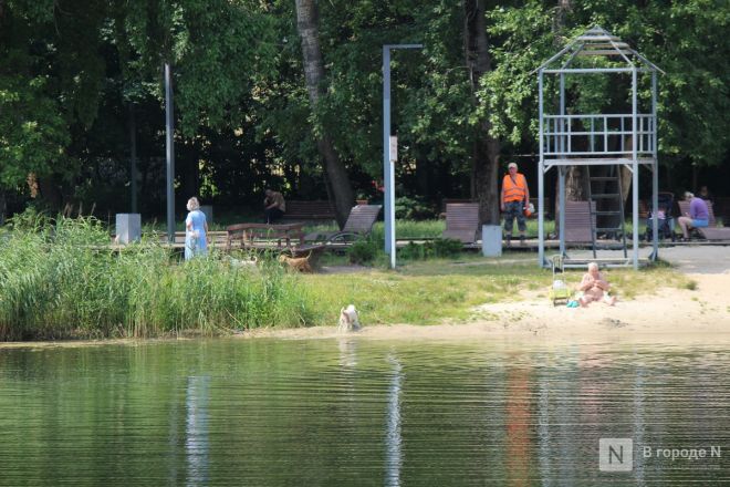 Спасение от адского пекла: фоторепортаж с пляжей Нижнего Новгорода - фото 45