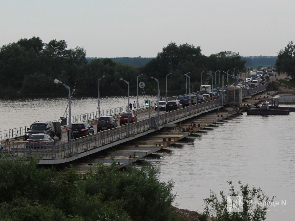 Погода не позволяет установить наплавной мост через Оку в Павлове - фото 1