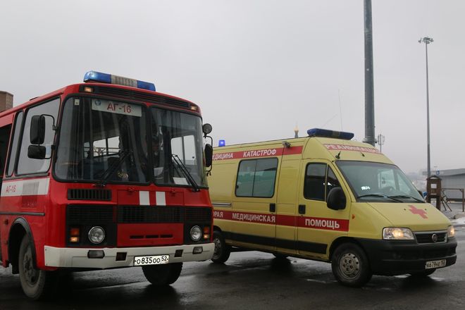Вызванный взрывом пожар на стадионе &laquo;Нижний Новгород&raquo; учились обезвреживать сотрудники МЧС - фото 4