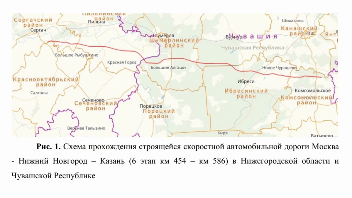 Новая трасса москва казань как пройдет карта по нижегородской области