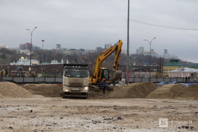 Фоторепортаж: как идет строительство Ледового дворца в Нижнем Новгороде - фото 113