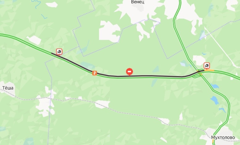 Трассу М-12 перекрыли в Нижегородской области из-за ДТП - фото 1