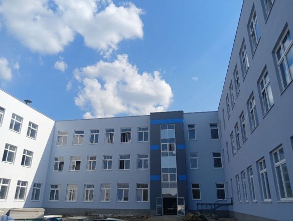 Новая школа в выксунском поселке Виля готова на 90% - фото 1