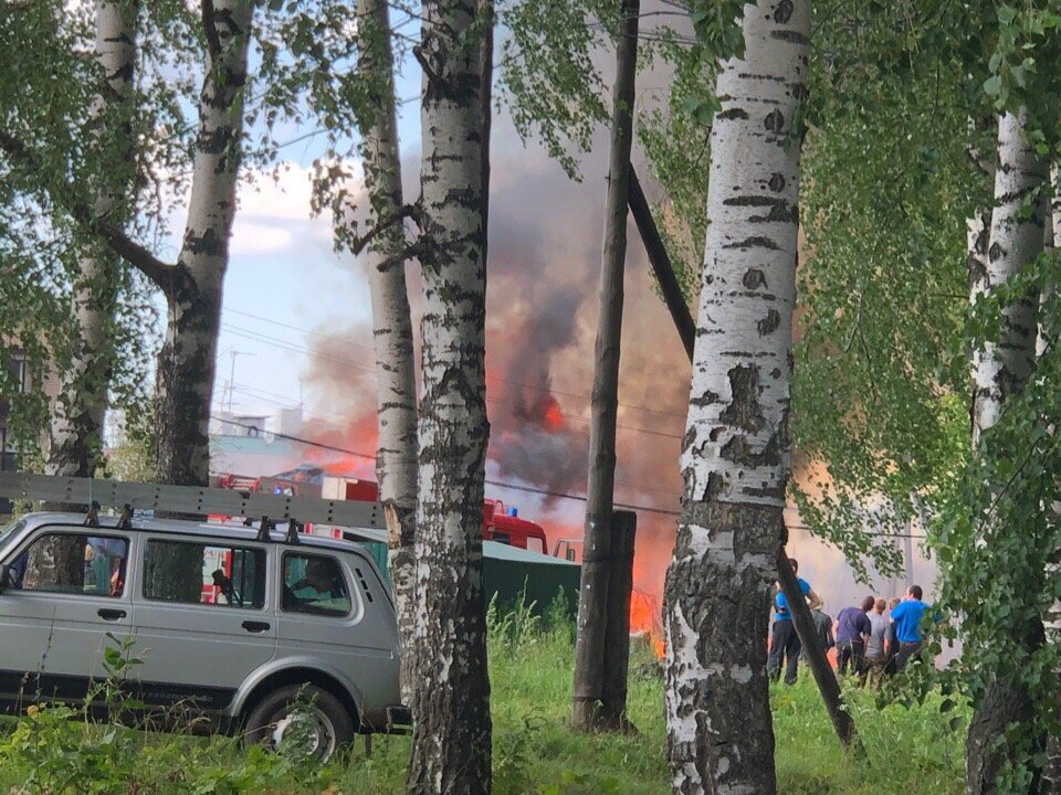 Сарайный массив загорелся в Богородском районе