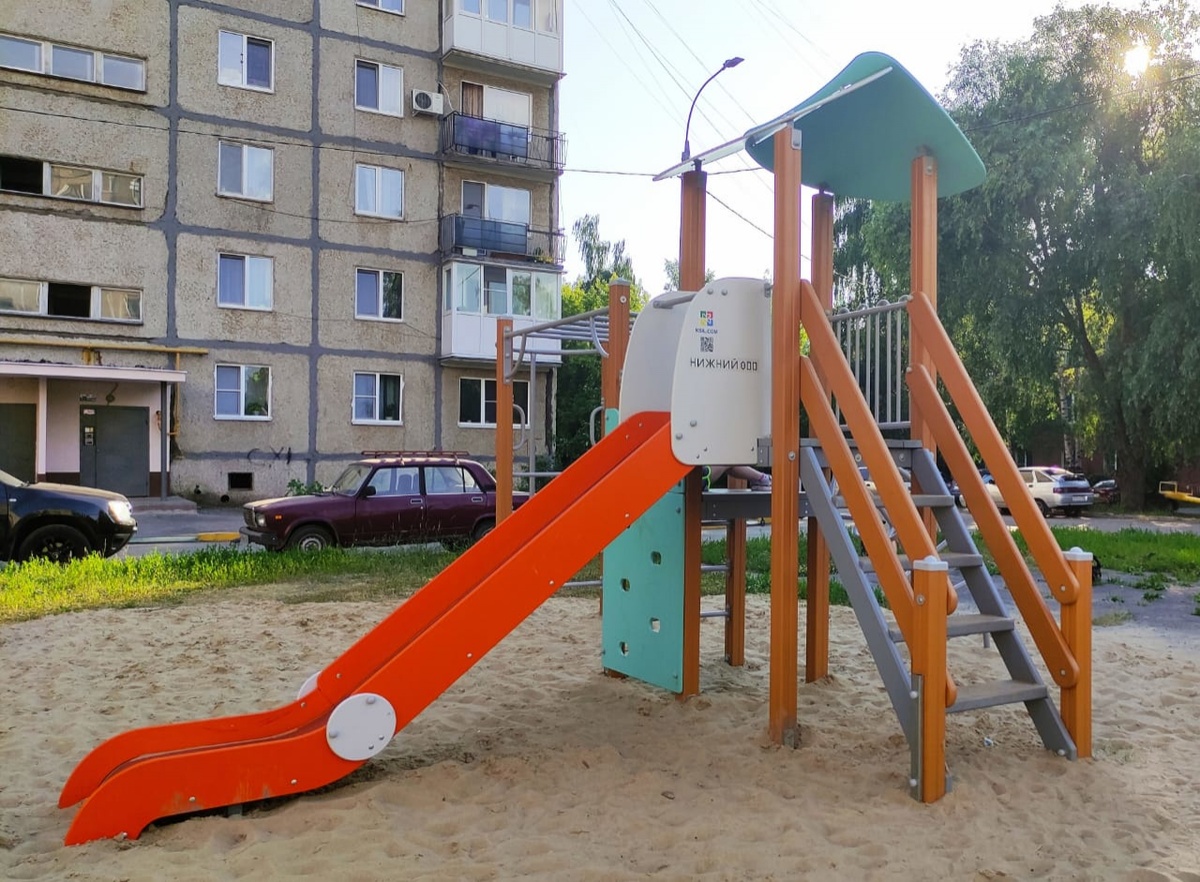 Восемь новых детских площадок установили в Сормове - фото 1