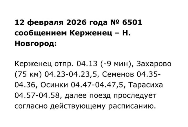 Расписание трех электричек в Нижегородской области изменится в феврале - фото 2